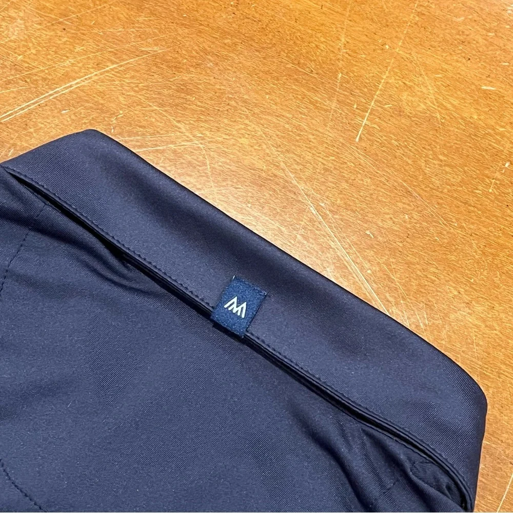 Mizzen + Main Men’s Versa Short-Sleeve Performance Polo Navy Large Trim Golf - Picture 11 of 16